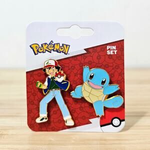 Pokemon Ash & Butterfree Enamel Pin Set
